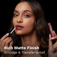 Pilgrim Liquid Matte Lipstick - Blushin' Nude | Lipstick for Women with Hyaluronic Acid & Spanish Squalane | Transferproof, Long Lasting & Non Drying with Hydrating Ingredients 3gms