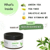Mystiq Living Green Tea Clarity with 2% Salicyclic Acid Gel Cream for Anti Acne, Pimples & Scar Removal - 50GM | Skin Clarifying Day & Night Gel | Moisturizer for Oily & Acne Prone Skin