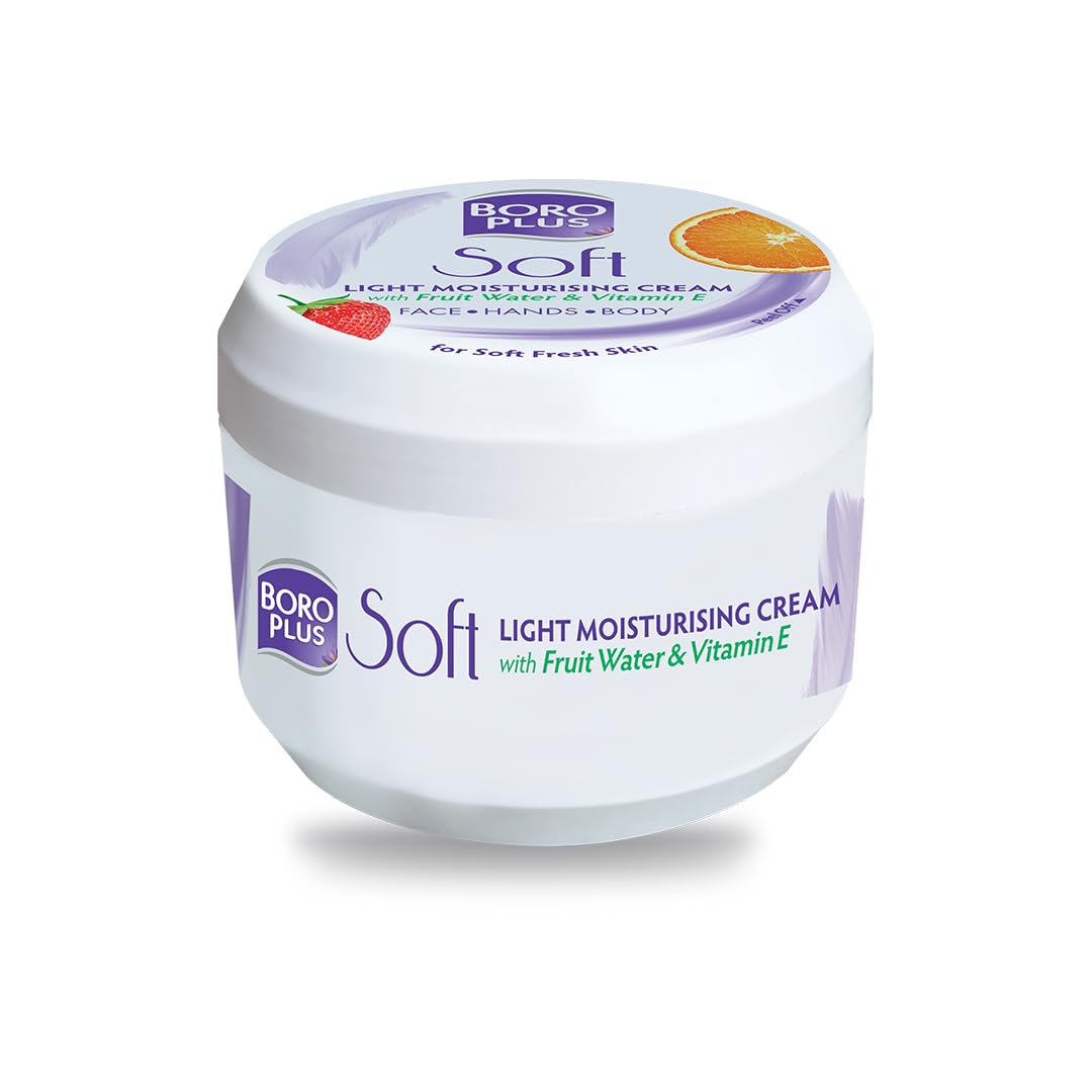BoroPlus Soft Light Moisturising Cream|Light & Non-sticky|Provides 24 hour moisturisation | For Soft Fresh Skin 100 ml