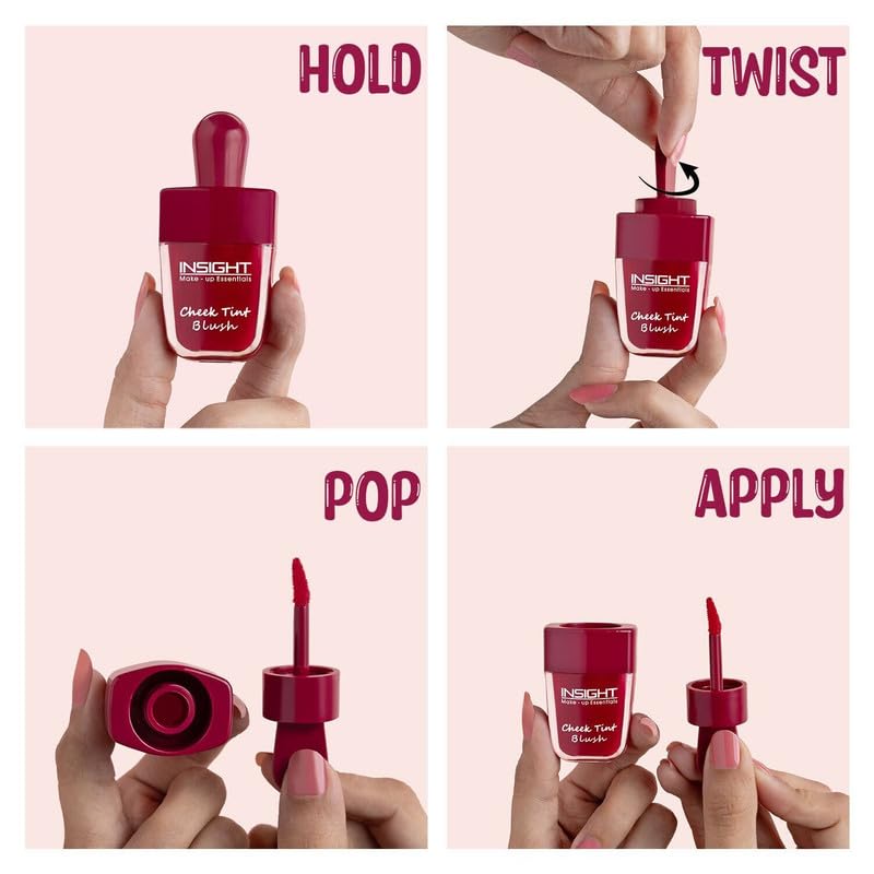 Insight Cosmetics Beetroot Cheek Tint Blush, with Goodness of Avacado Oil | Highly Pigmented| Long Lasting| Hydrating Tint, 7gm