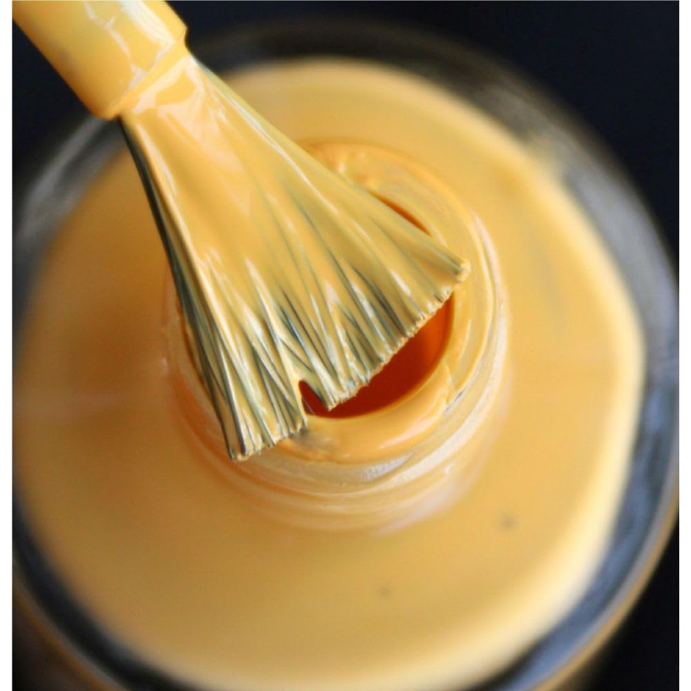 Debelle Gel Nail Polish Yellow Topaz (Mustard Yellow Nail Paint)|Non Uv - Glossy Finish |Chip Resistant | Seaweed Enriched Formula| Long Lasting|Cruelty And Toxic Free| 8Ml