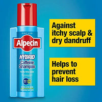 Alpecin Hybrid Shampoo 250ml | Natural Hair Growth Shampoo for Sensitive and Dry Scalps | Energizer for Strong Hair | Hair Care for Men