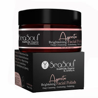 SeaSoul Facial Scrub Face Polish for Skin Brightening, Deep Cleansing, Exfoliating & Sebum Control Enriched with Rosehip, Goji Berries & Evening Primrose Ideal for Women & Men (100 g)