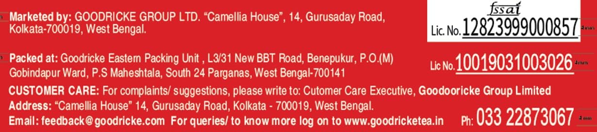 GOODRICKE Roasted Darjeeling Tea - 250gm (Pack of 1) | 100% Pure & Original Long Leaf Chai | Flavoury Golden Orange Pekoe | Premium Black Loose Leaves Tea with Rich Taste & Flavor