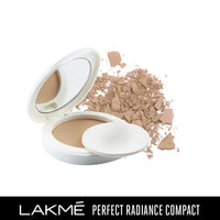 Lakmé Ultimate Glam Matte Compact, Skin Lightening Compact Powder For Normal Skin With Vitamin B3,, 8 Gram, Beige
