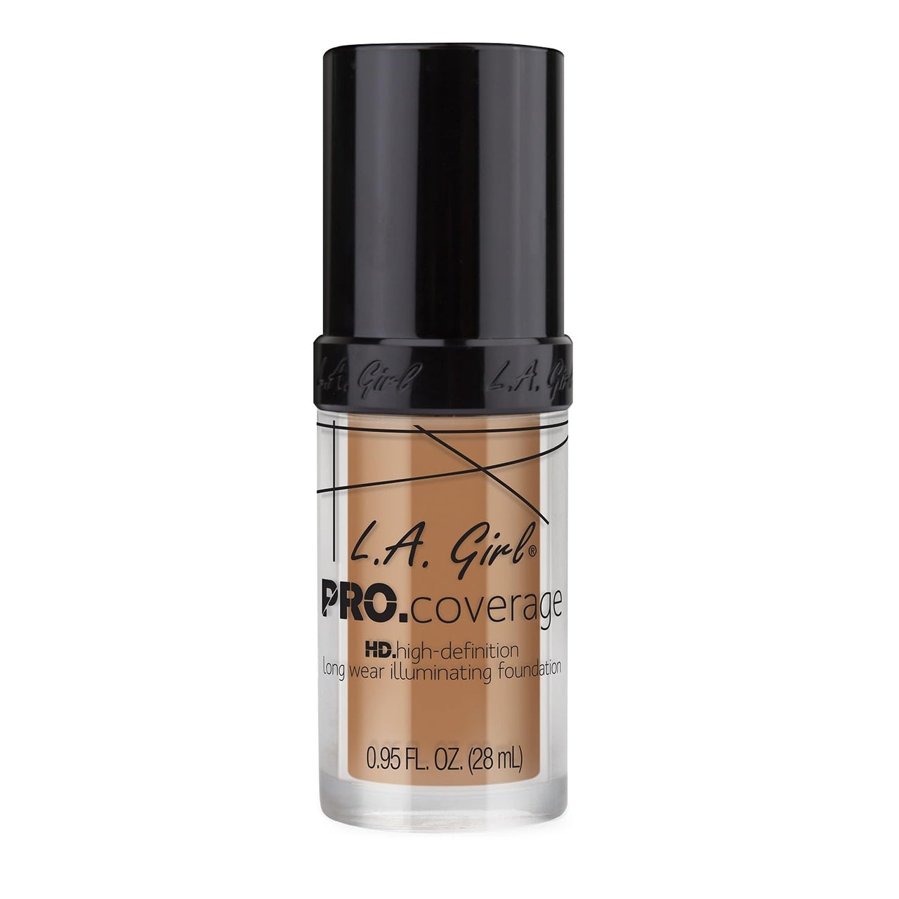 L.A Girl HD Pro Liquid Matte Foundation for Face Makeup - White, Matte & Poreless Ultra Blendable Liquid, Full Coverage & Long Lasting Glow, Natural Finish Infallible, Vegan & Cruelty - 28ml