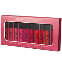 RENEE Stay Forever Matte Liquid Lipstick Combo | Transfer & Smudge-Proof | Long Lasting | Infused with Vitamin E & Jojoba Oil | Perfect for Gifting, Wedding & Special Occasions | Travel Pack of 10