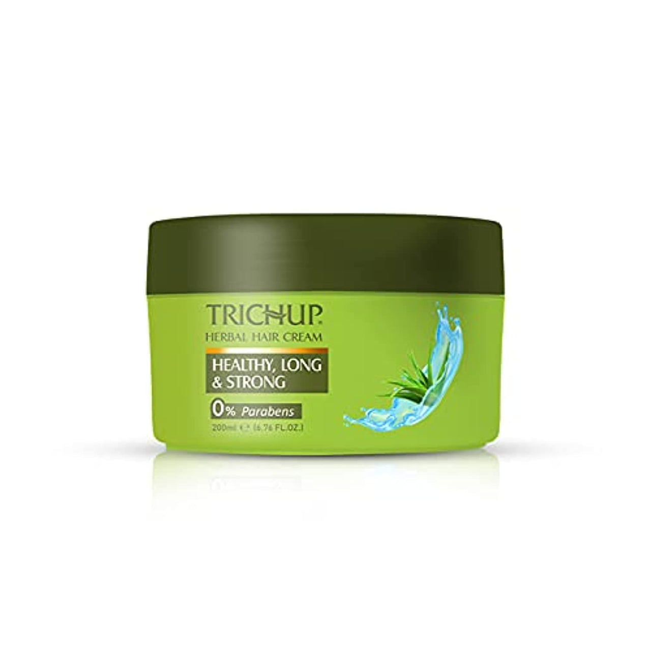Trichup Healthy, Long & Strong Herbal Hair Cream - Enriched with Aloe vera, Neem, Henna, Soya protein and Almond oil - For Healthy, Lustrous and Shiny Hair (200ml)