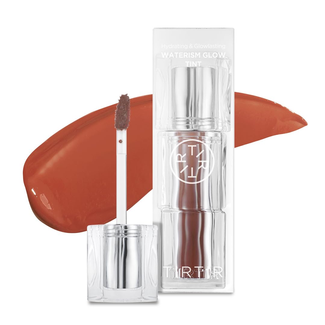 TIRTIR Waterism Tinted Lip Gloss #04 | FIG PEACH, 4 g – Kiss Ready Lipgloss | 12H Long Lasting Non Sticky Natural Tinted Glow | Korean Multiuse Cheek and Lip | Tint for Women gift