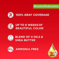 Revlon Color 'n Care Permanent Hair Color for Women -3 Darkest Brown | Blend of 4 oil's & Shea Butter| For Silky, Shiny & Nourished Hair | 100% Grey Coverage in 5 Minutes | Ammonia Free