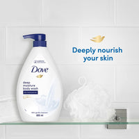 Dove Deeply Nourishing Body Wash, With Exfoliating Beads For Softer, Smoother Skin, 800 ml (Packaging May Vary)