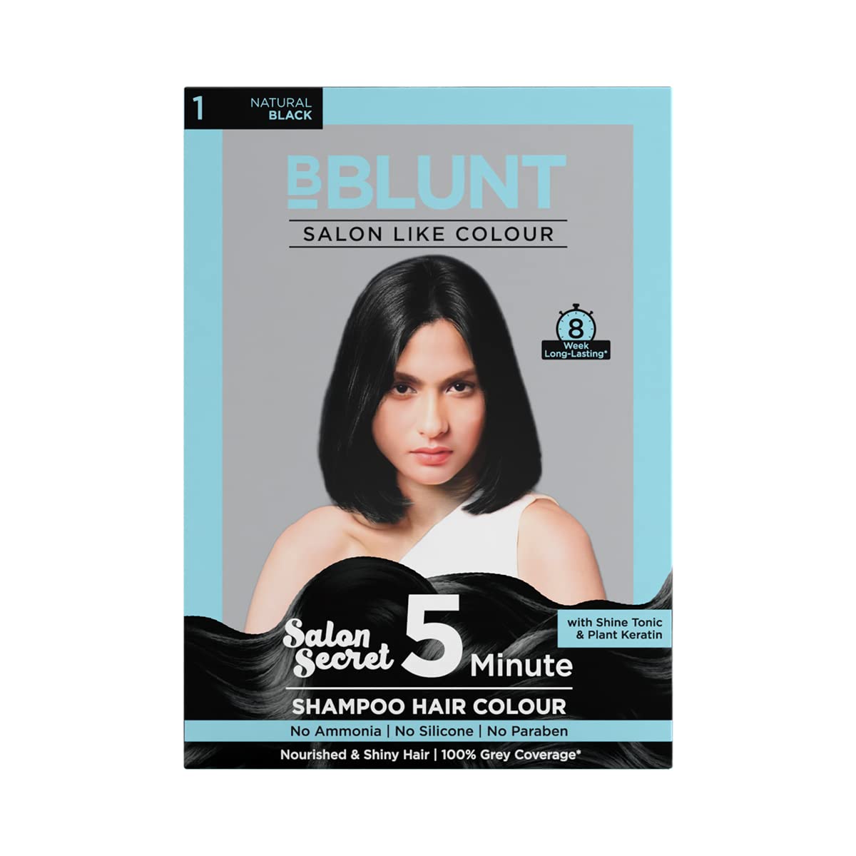 BBlunt Hot Shot Heat Protection Mist 150ml | Natural Black 5 Minute Shampoo Hair Colour 20ml X 5