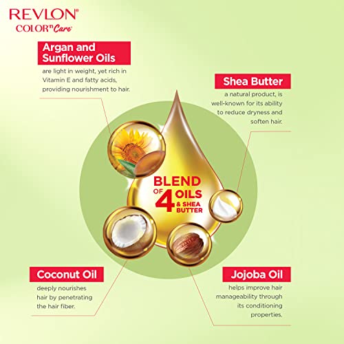 Revlon Color 'n Care Permanent Hair Color for Women -3.16 Burgundy | Blend of 4 oil's & Shea Butter| For Silky, Shiny & Nourished Hair | 100% Grey Coverage in 5 Minutes | Ammonia Free