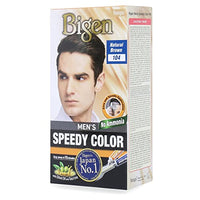 Bigen Bigen Men's  Speedy Hair Color Natural Brown 40gm+40gm -104, 80g, (Model: 104.0)