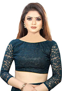 Avantika Fashion Women's  Jacquard Russell Net Saree With blouse piece