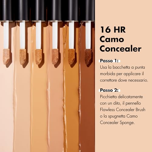 e.l.f. 16HR Camo Concealer, Full-Coverage, Highly-Pigmented Face Concealer Liquid With A Matte Finish, Crease-Proof, Vegan & Cruelty-Free, Tan Neutral