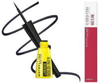 Maybelline Superstay Matte Ink Brooklyn Blush - Enchanter, 5ml & Maybelline New York Colossal Bold Pencil Eyeliner, Black, 3Ml