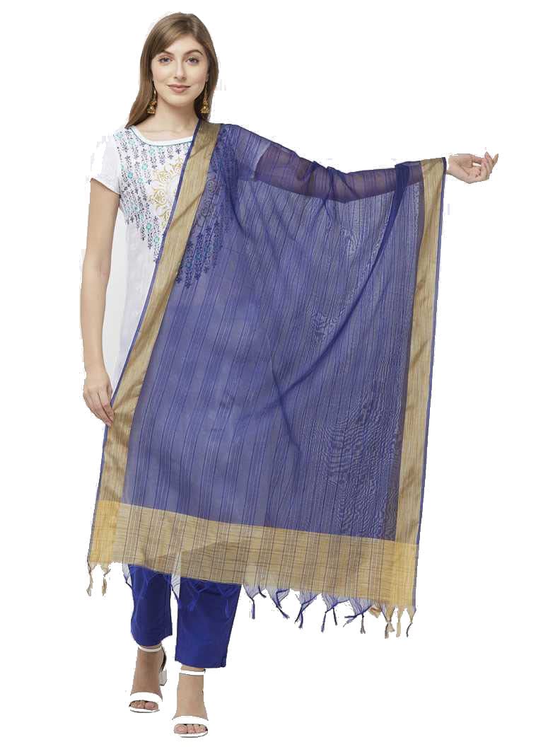 TRENDLOOK Women's  Solid Cotton Silk Dupatta