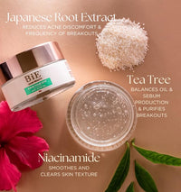 BiE Calm Your Zits Anti-Acne Gel for Spot Correction and Pimple Marks with Tea Tree Oil, Niacinamide & Japanese Root Extract | Reduces Blemishes | Balances Oil | 20g