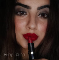 Iba Pure Lips Moisture Rich Lipstick for Women- A65 Ruby Touch, 4g | High Glossy, Creamy Finish & Smooth Texture| Hydrated Lips | Enriched with Vitamin E, Coconut Oil & Shea Butter | Intense Colour & Highly Pigmented | Lip Makeup