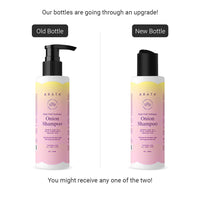 Arata Hair Fall Defense Onion Shampoo (200 ML) | Controls Hair Fall | Helps Strengthen & Smoothen Hair | With Onion Oil, Rice Water, Apple Cider Vinegar and Aloe Vera