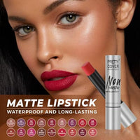 PRETTY COVER Non-Transfer Matte Lipstick | Long-Lasting, Smudge-Proof & Waterproof | Intense Color Payoff with Lightweight Formula for All-Day Wear (RUST RED)