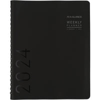 AT-A-GLANCE 2024 Weekly & Monthly Planner, Half-Hourly Appointment Book, 8-1/4
