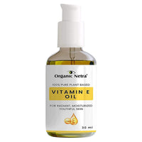 Organic Netra Pure Aloe Vera Gel- 200 Gm and Organic Netra 100% Pure Plant Based Vitamin E Oil For Radiant, Moisturized Youthful Skin -30 ml.