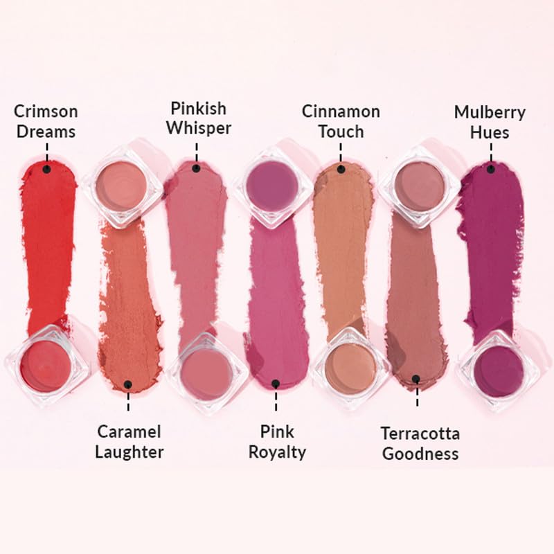 Olivia Tints & Tones for Lip, Cheek & Eye | Purple Lip & Cheek Tint (Mulberry Hues - 07) | Easy to Blend, Long-lasting with Soft Creamy Finish | Parabens Free, No Harmful Colours or Preservatives | 5g