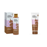 Just Herbs Castor and Black Onion Seed Sulfate Free Shampoo- 200ml & Just Herbs Castor Conditioner with Onion Black Seed Oil & Bhringraj -100 ml
