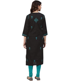 Ada Hand Embroidered Lucknow Chikankari Women's  Pure Cotton Kurti Kurta
