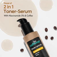 mcaffeine 5% Niacinamide 2 In 1 Toner-Serum With Coffee For Pore Refining|Fades Blemishes, Tightens & Cleanses Pores|24 Hrs Hydration|Lightweight Face Toner For Women & Men - 150 Ml, Pack of 1