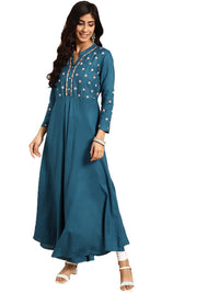 Rapsodia Women's  Rayon Anarkali Kurta