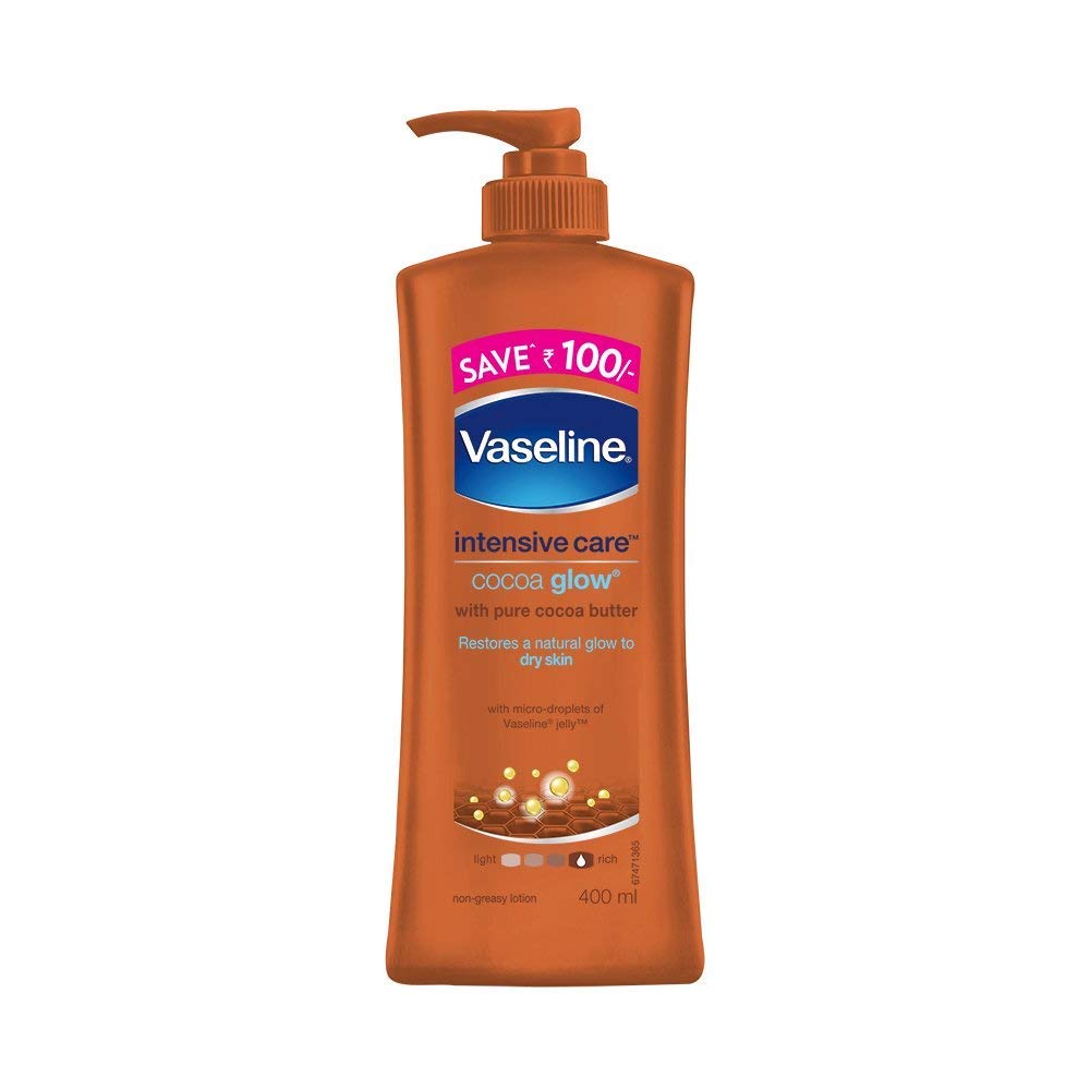 Vaseline Intensive Care Body Lotion - Cocoa Glow, 400ml Bottle