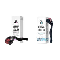 Sotrue Derma Roller For Hair Growth 0.5 mm with 540 Titanium Needles and Sotrue Derma Roller For Hair Growth 1 mm with 540 Titanium Needles