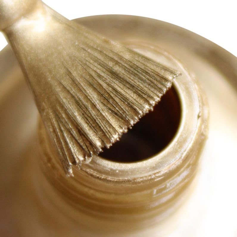 DeBelle Gel Nail Polish Chrome Gold (Metallic Gold Nail Paint)|Non UV - Gel Finish |Chip Resistant | Seaweed Enriched Formula| Long Lasting|Cruelty and Toxic Free| 8ml