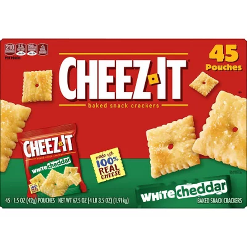 Cheez-It White Cheddar Snack Packs, 1.5 Oz., 45 Pk.