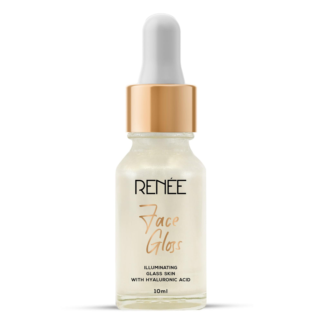 RENEE Face Gloss Highlighting Strobe Serum for Glass Skin, Hyaluronic Acid Hydration & Illumination, Paraben-Free, Vegan, Lightweight, Non-Greasy Hydrating Serum for Radiant, Dewy Skin