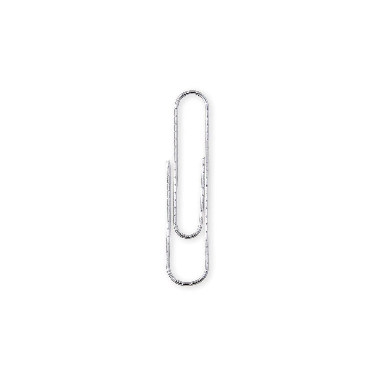 Basics No. 1 Paper Clips, Nonskid, 1000 Count (10 Pack of 100), Silver