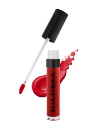 STARSTRUCK BY SUNNY LEONE Glossy Liquid Lip Color, Cherry Red | Highly Pigmented, Hi-Shine & Non-Sticky Formula | Lip Gloss For Girls, Women | Cherry Bomb