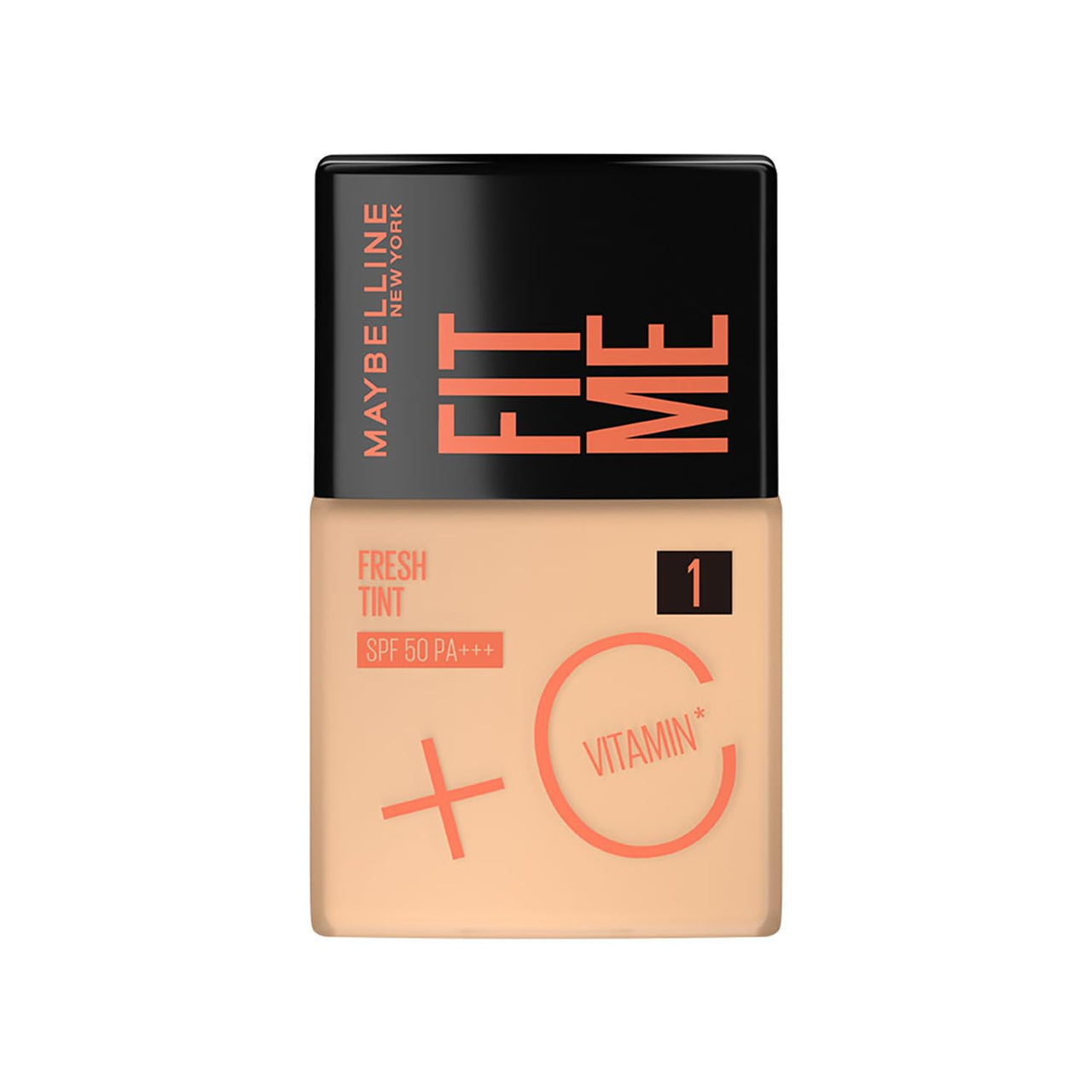 Maybelline New York Liquid Foundation, Lightweight Skin Tint With Spf 50 & Vitamin C, Natural Coverage, For Daily Use, Fit Me Fresh Tint, Shade 01, 30Ml