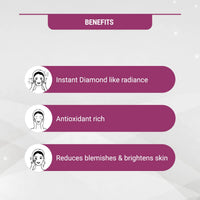 Lotus Herbals Radiant Diamond Cellular Radiance 5 In 1 Facial Kit | With Diamon Dust & Cinnamon | For All Skin Types | 170g