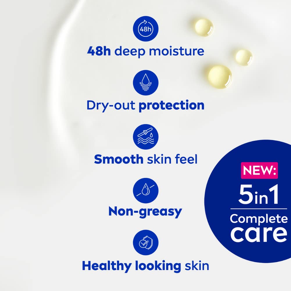 NIVEA Shea Smooth 400ml Body Lotion | 48 H Moisturization | With Deep Moisture Serum & Shea Butter | Non Greasy & Healthy Looking Skin