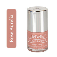 DeBelle Gel Creme Finish Nail Polish Rose Aurelia (Pink Mauve), Enriched With Natural Seaweed Extract, Cruelty Free, Toxic Free - 8 Ml