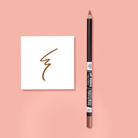 PAC Lip Pencil - 16 (Natural) | Richly Pigmented One Swipe Application | Creamy Non Drying Comfortable Formula | Wood Barrel Lip Liner Pencil