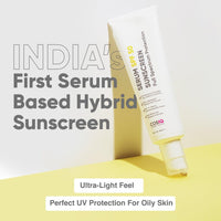 Cos-IQ India’s Only Hybrid, Serum-Based Sunscreen - SPF 50 | No White Cast | Broad Spectrum PA ++++ | For Women & Men (200ml, 60 Days Pack)