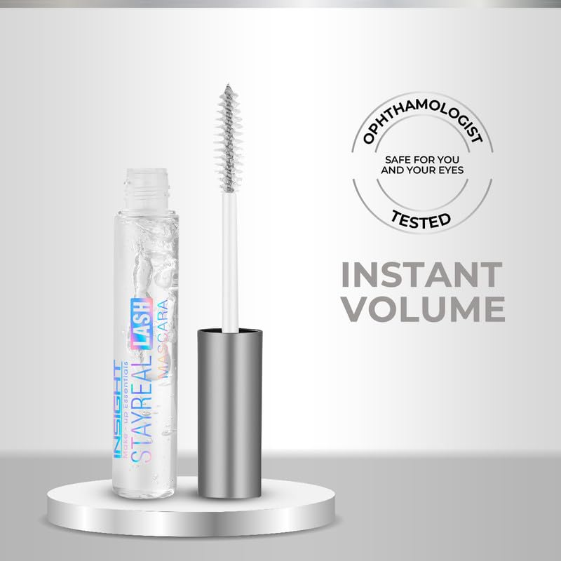 Insight Cosmetics Stay Real Lash Mascara| Transparent Mascara| Natural Look| Clear Gel Formula, 10gm
