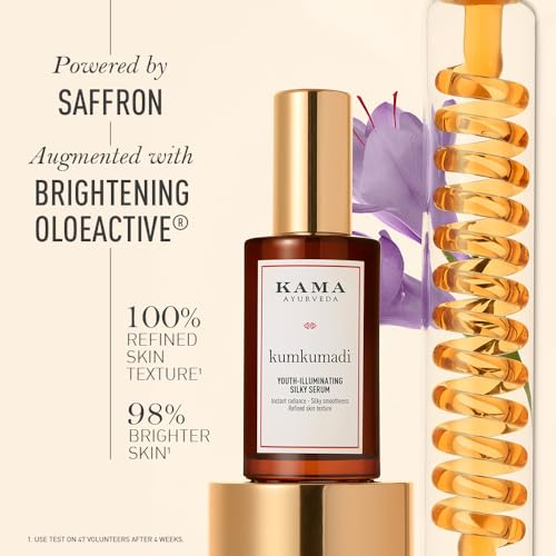 KUMKUMADI YOUTH-ILLUMINATING SILKY SERUM 15 ML | Brightening Face Serum| With Kumkumadi Oil & Hyaluronic Acid