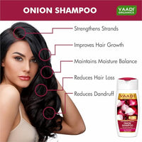 Vaadi Herbals Onion Shampoo for Hair Fall Control (110 ml)