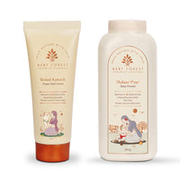 Baby Forest Dulaar Pyar Baby Powder | Talc-Free Baby Powder (200g) with Komal Kawach Diaper Rash Cream (100g)